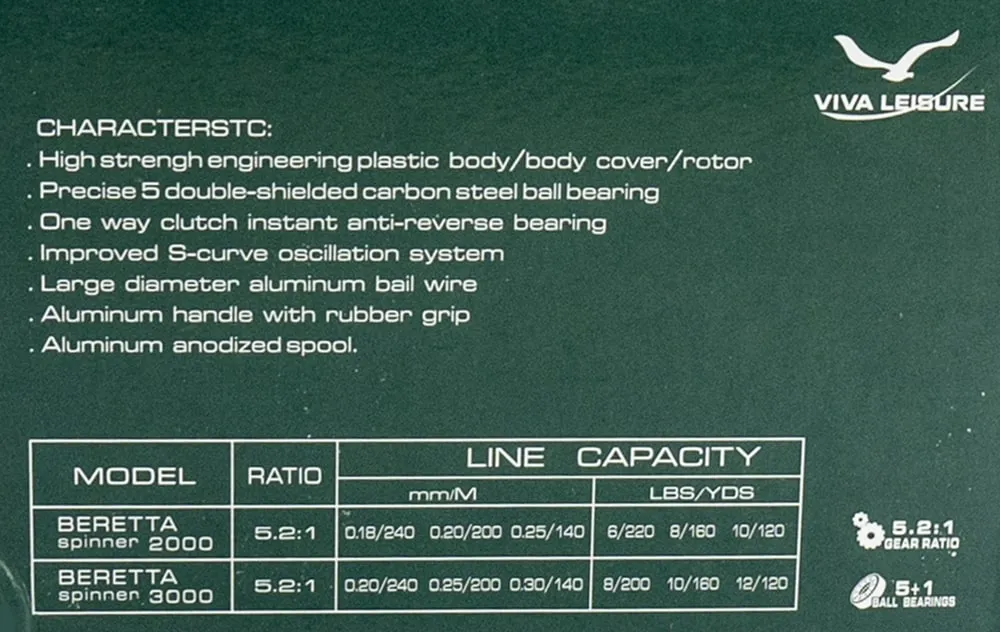 Катушка Viva Beretta spinner 2000