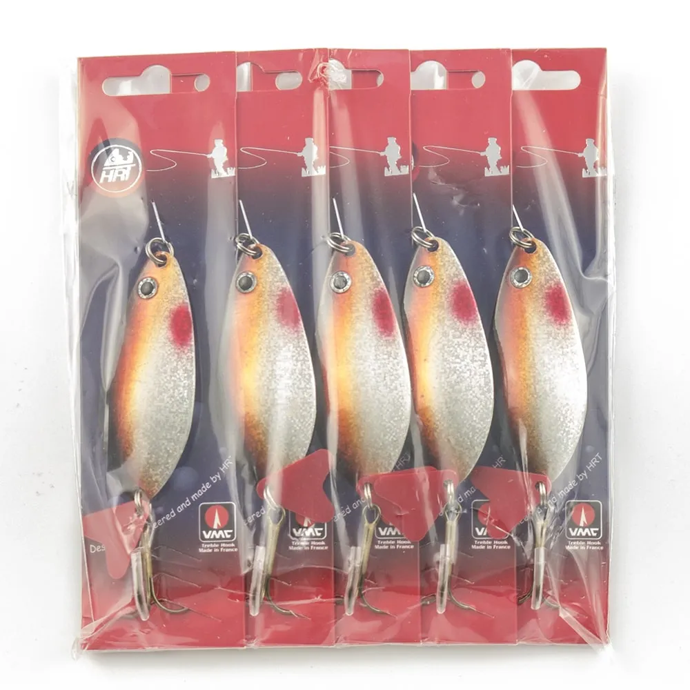 Блесна колеблющаяся HRT(Польша) Atom #7 серебро-черноспинка 24гр