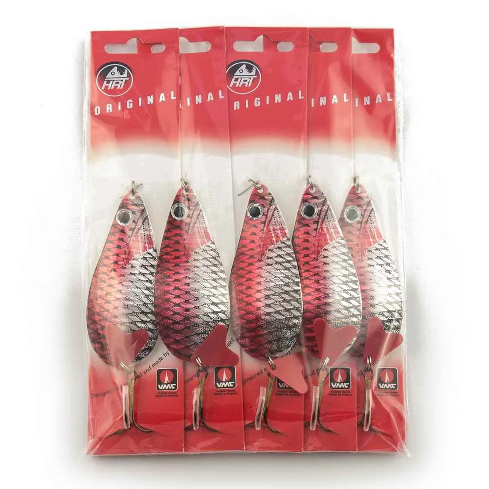 Блесна колеблющаяся HRT(Польша) Alga Натуралка розовый чешуя 38гр