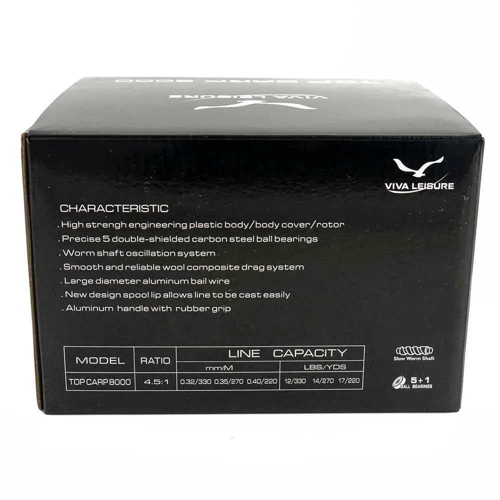 Катушка Viva Top Carp 8000 (5+1ВВ)