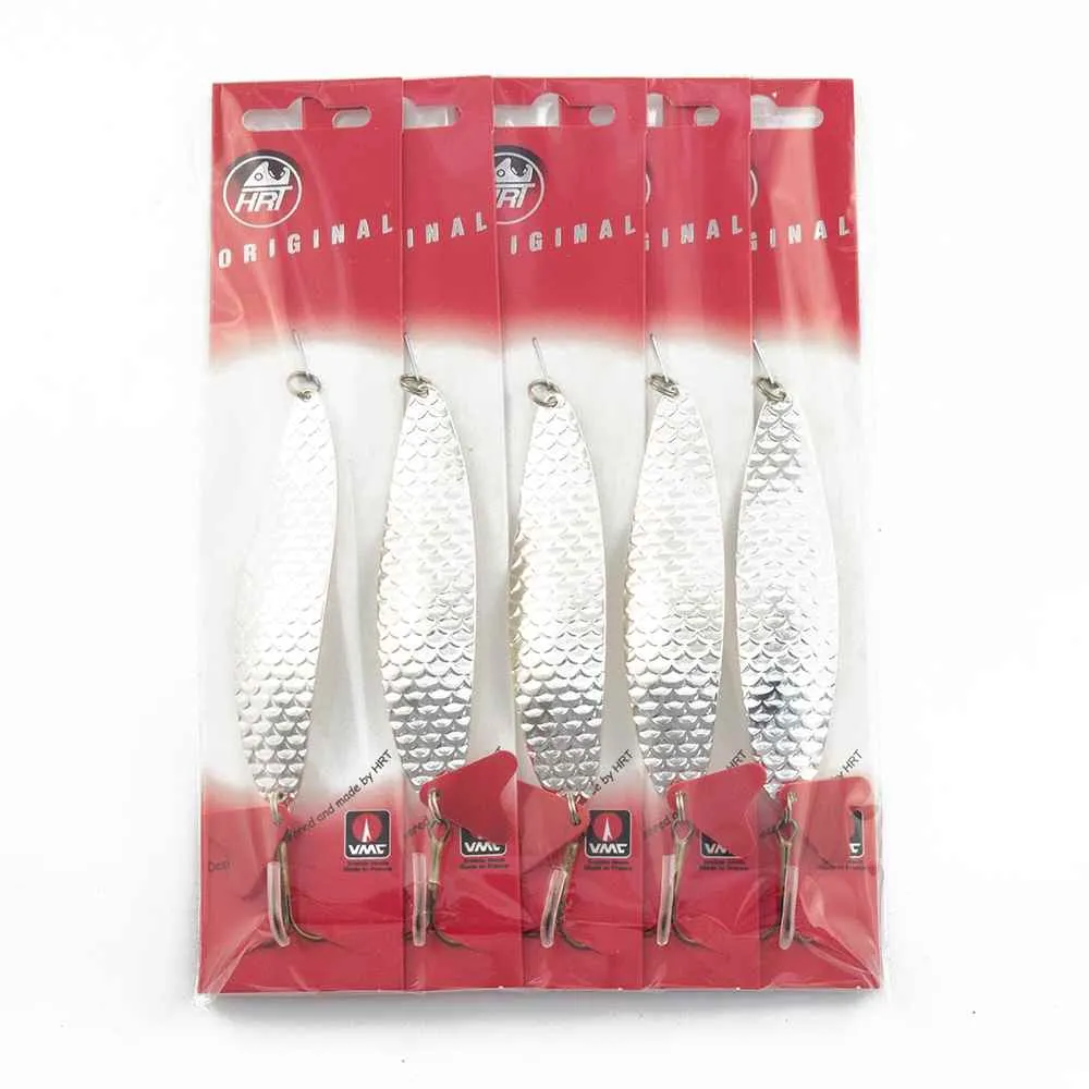 Блесна колеблющаяся HRT(Польша) Slim Серебро чешуя 20гр