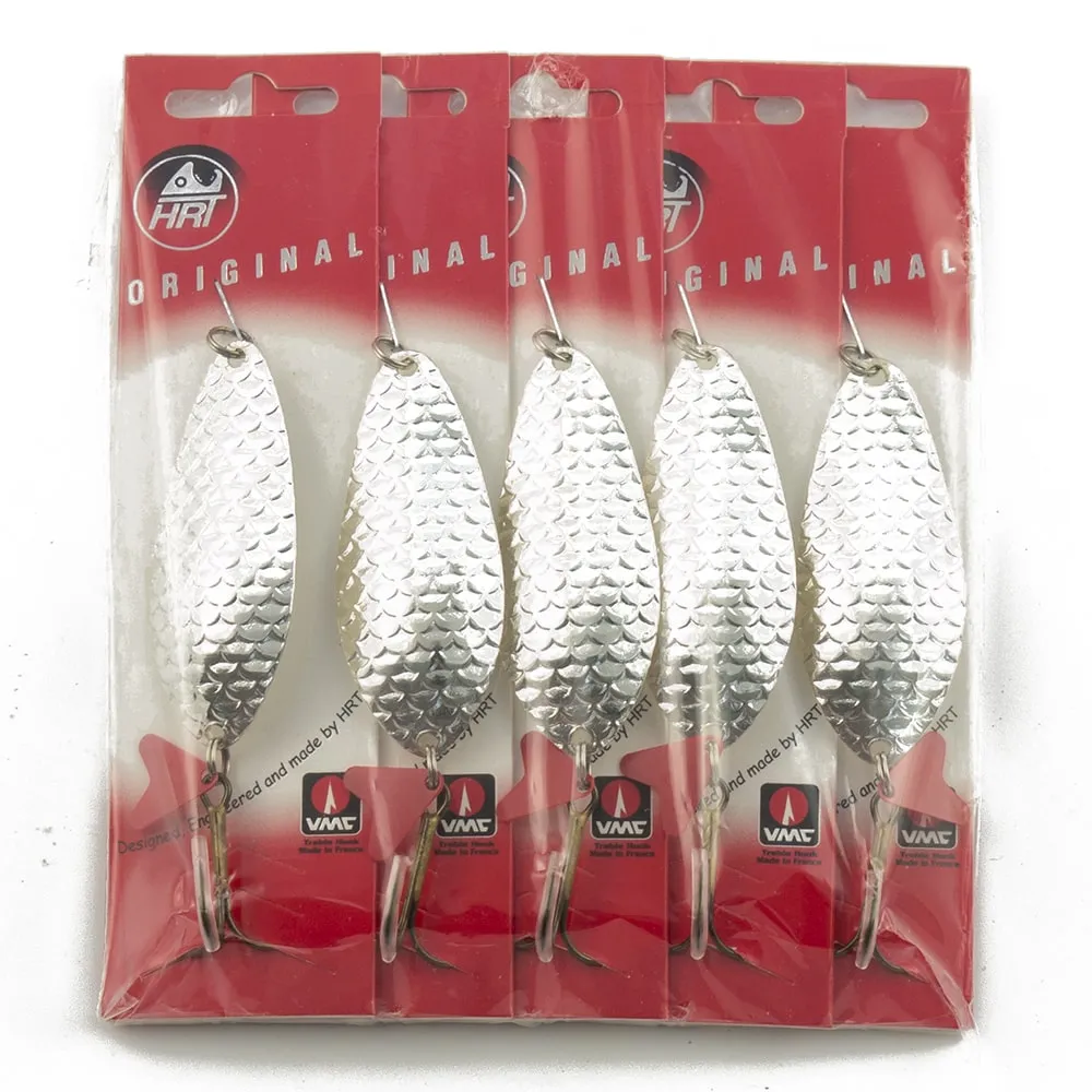 Блесна колеблющаяся HRT(Польша) Atom #2 Серебро-чешуя 18гр