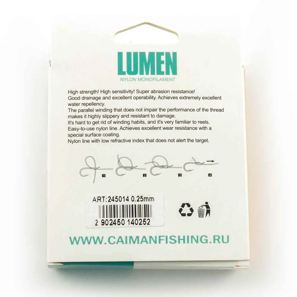 Леска Caiman Lumen 150м 0,25 мм черно-зеленая