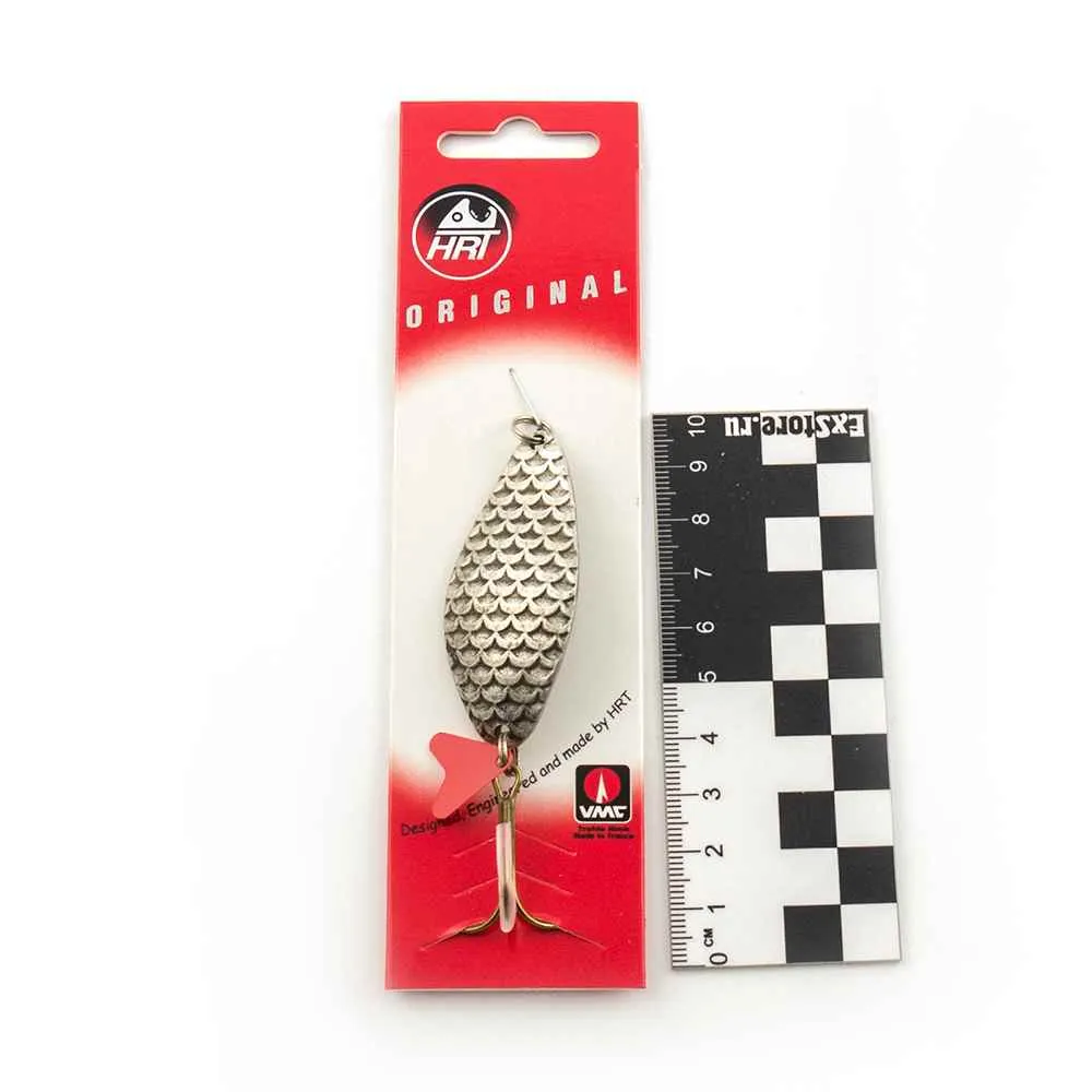 Блесна колеблющаяся HRT(Польша) Alga серебро чешуя матовое 16гр