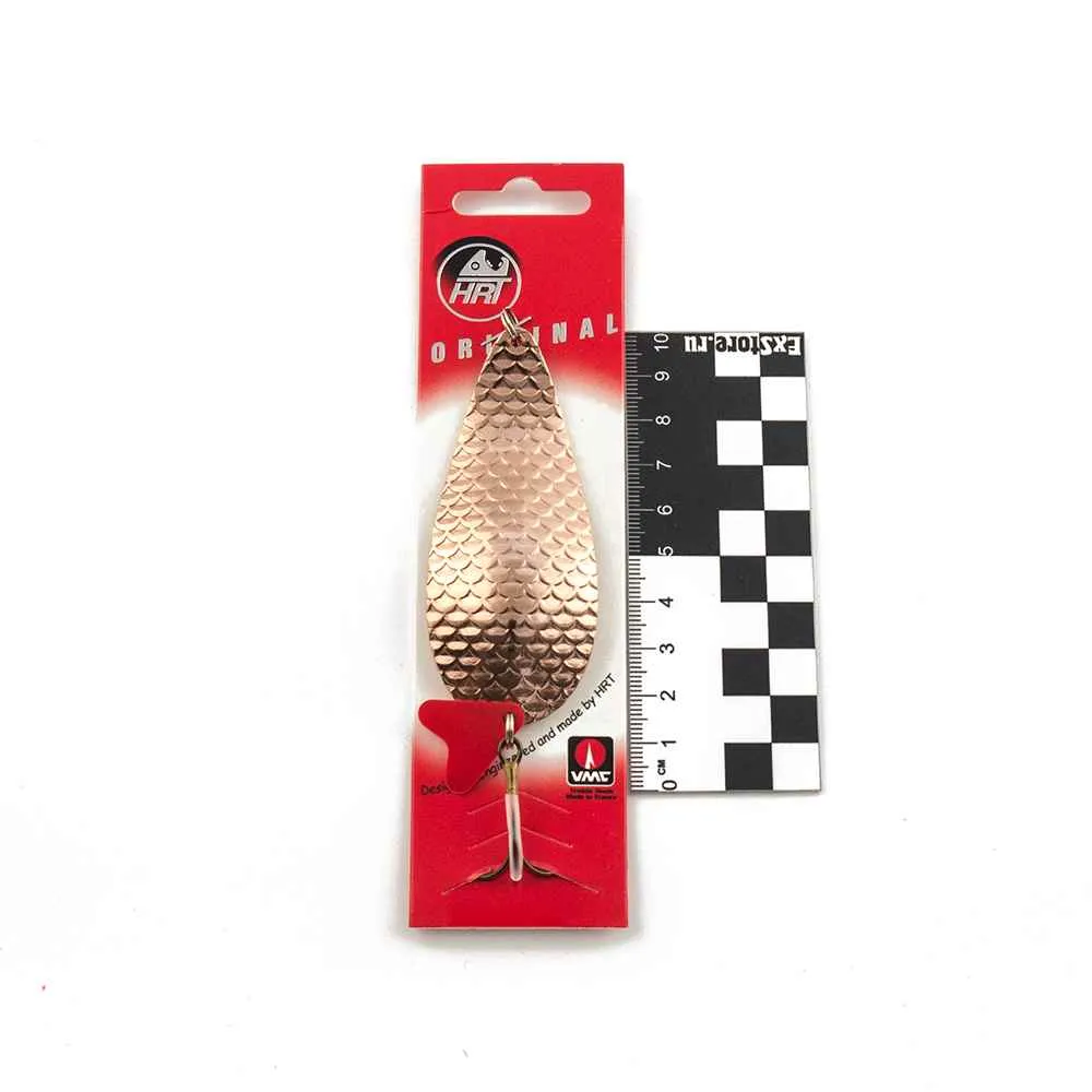 Блесна колеблющаяся HRT(Польша) Alga Медь чешуя 38гр