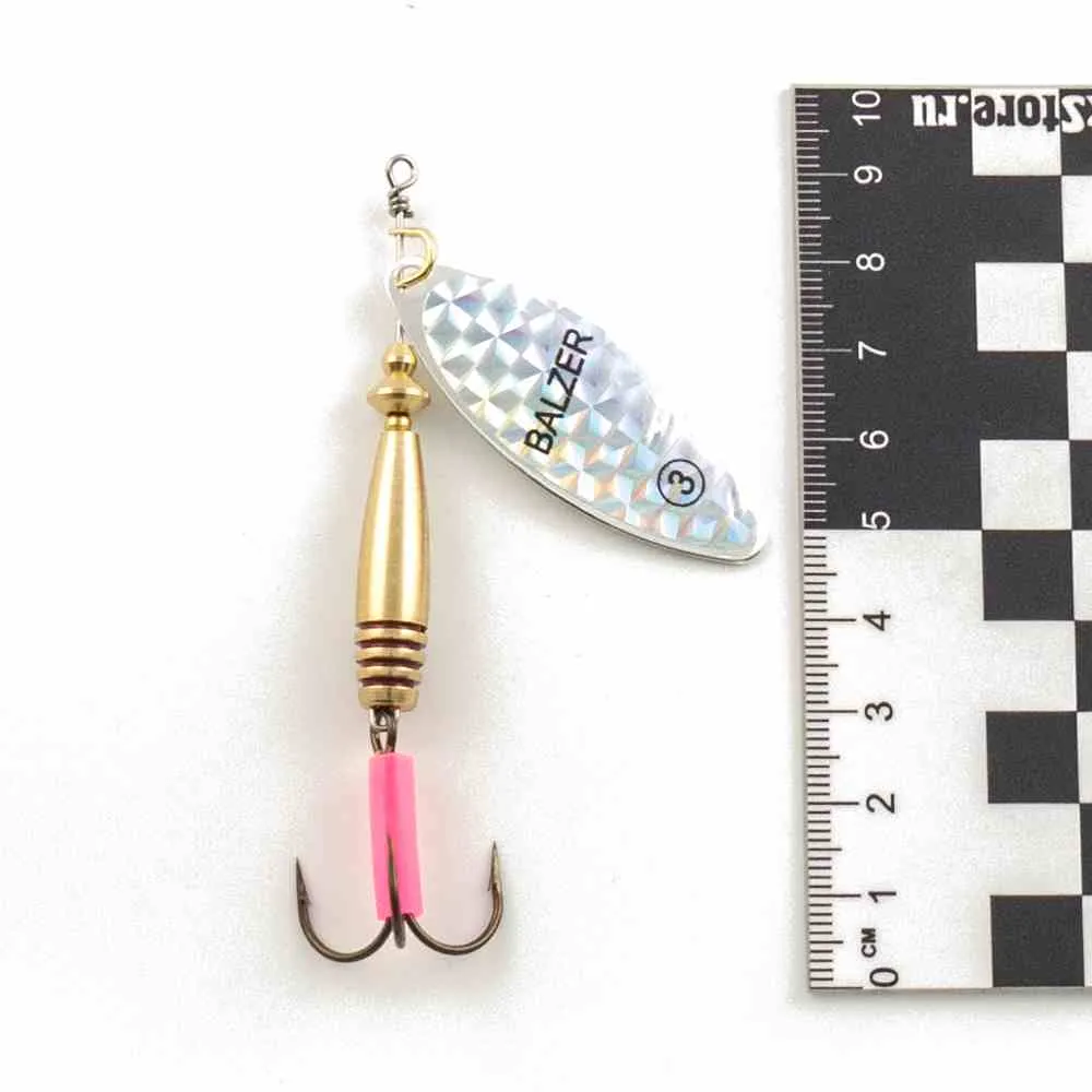 Блесна вращающаяся Balzer(Польша) Лонг №3 15гр серебро