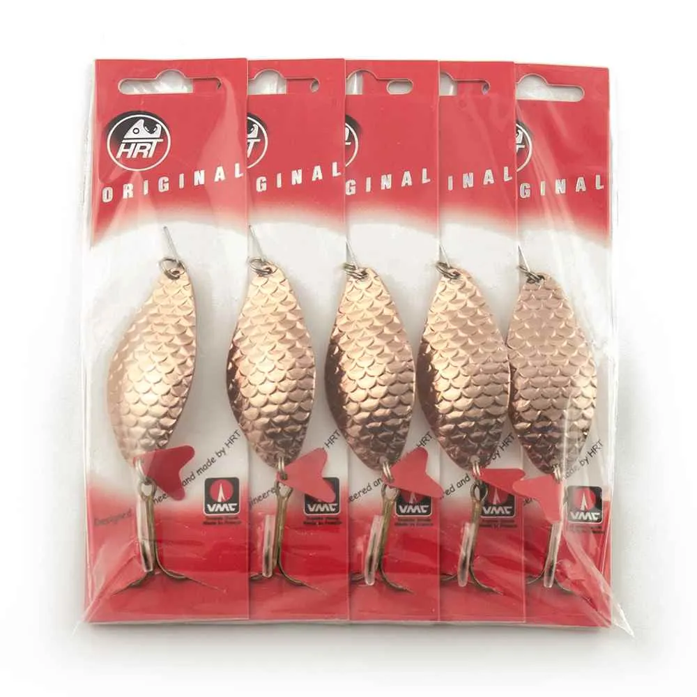 Блесна колеблющаяся HRT(Польша) Alga медь чешуя 16гр