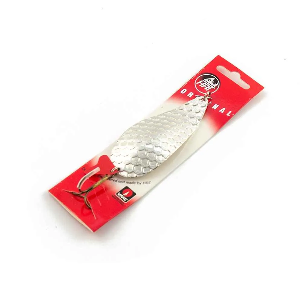 Блесна колеблющаяся HRT(Польша) Alga Серебро чешуя блестки 38гр