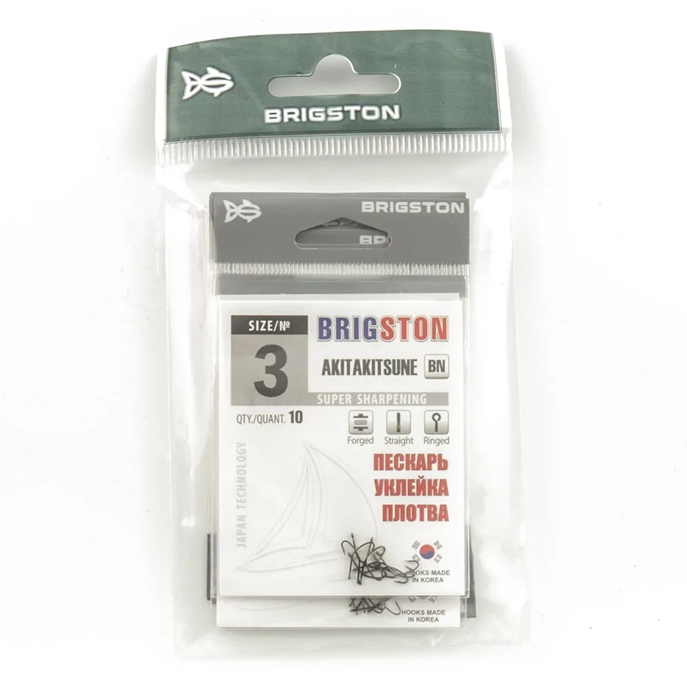 Крючок Brigston Akitakitsune BN №3 (10шт в упак)