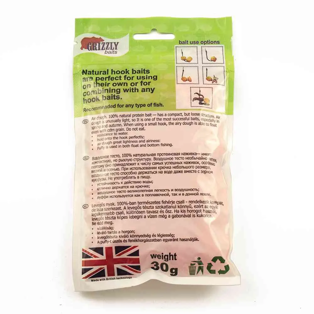 Воздушное пенотесто Fluoro PUFFI Grizzly baits (Чеснок)