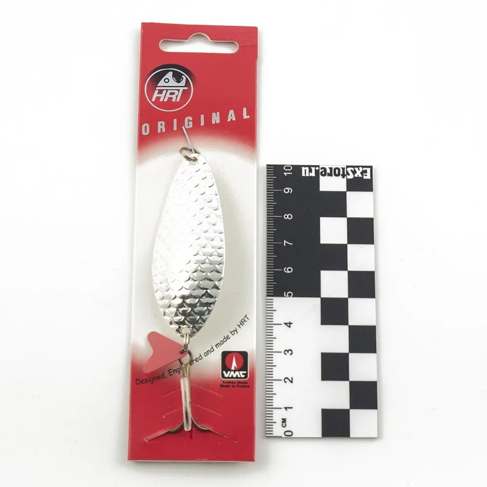 Блесна колеблющаяся HRT(Польша) Atom #2 Серебро-чешуя 18гр