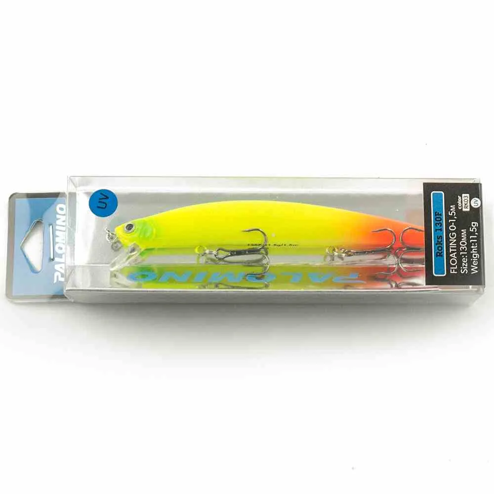Воблер Palomino Roks 130F 11,5гр 0-1,5м цвет 3 UV