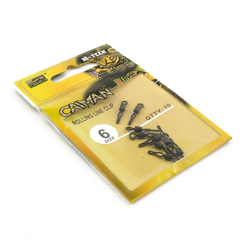 Вертлюг Caiman 216023 Black mat #6 10шт/уп 