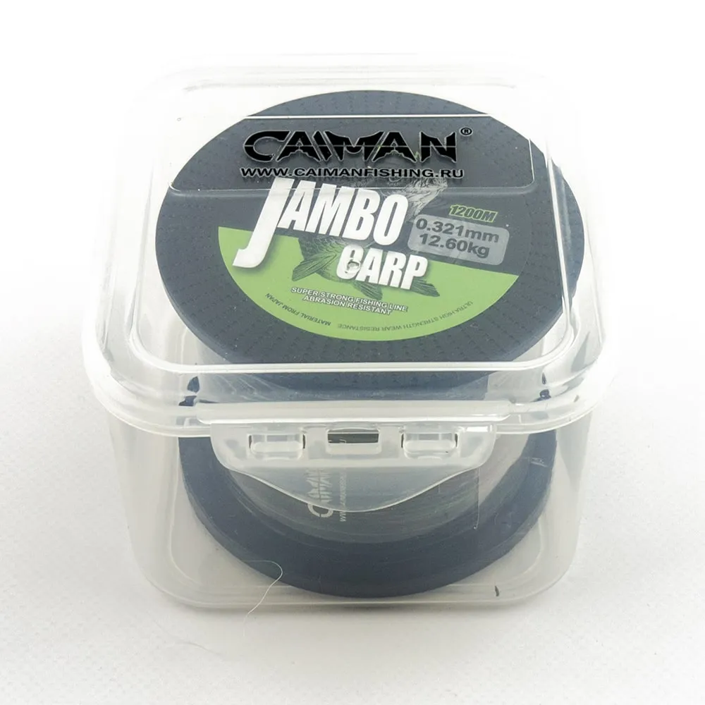 Леска Caiman Jambo 1200м 0,321мм салатово-черная