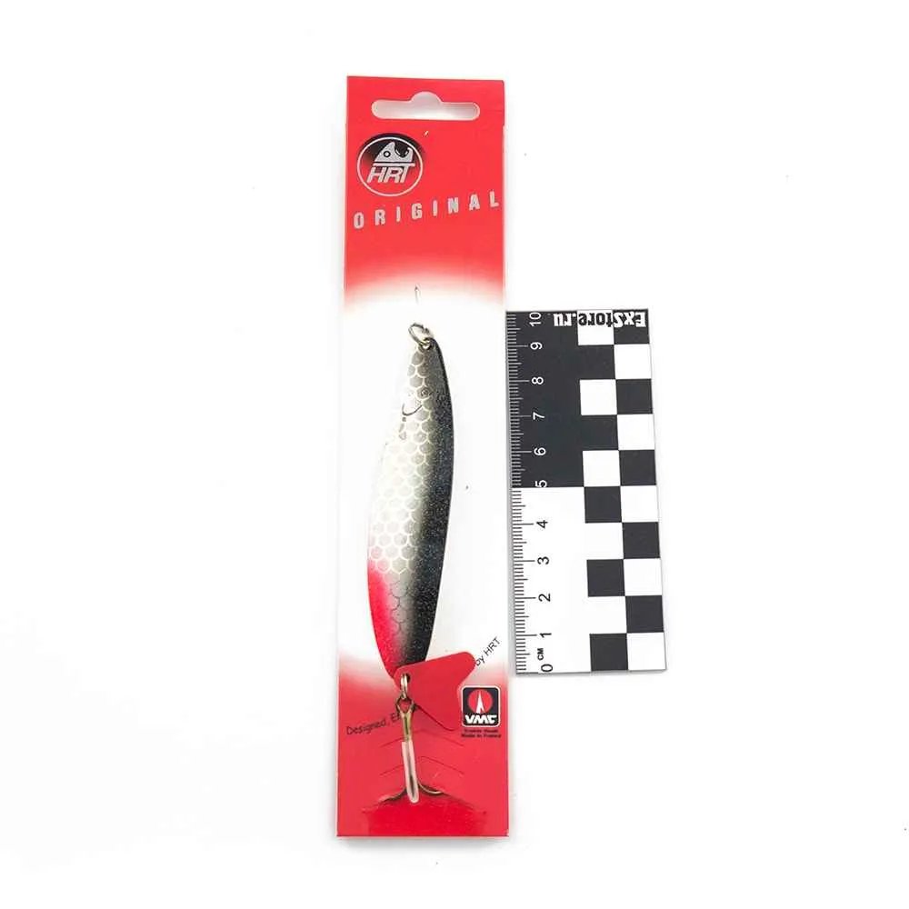 Блесна колеблющаяся HRT(Польша) Slim Черный серебро розов. 20гр