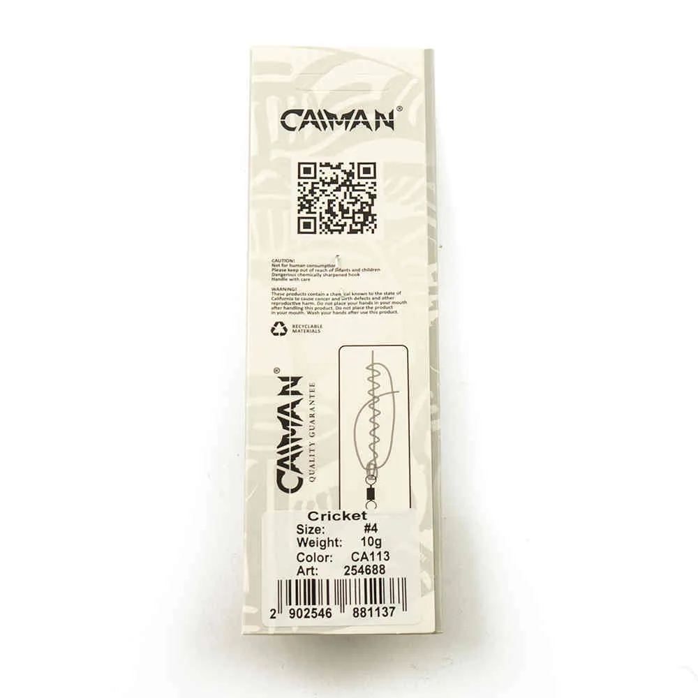 Блесна вращающаяся Caiman Cricket 10гр #4 цвет CA113 (5шт в упак.)