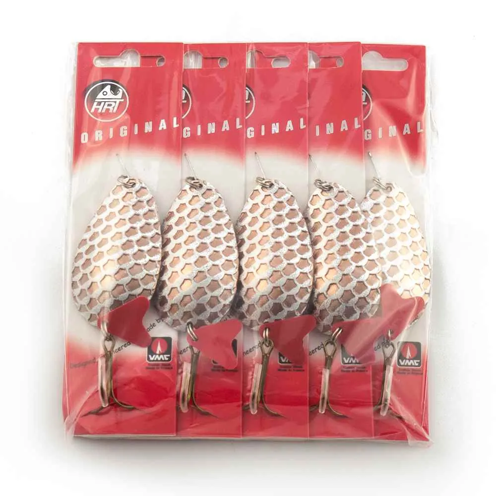 Блесна колеблющаяся HRT(Польша) Kalewa Медь-серебро чешуя 28гр