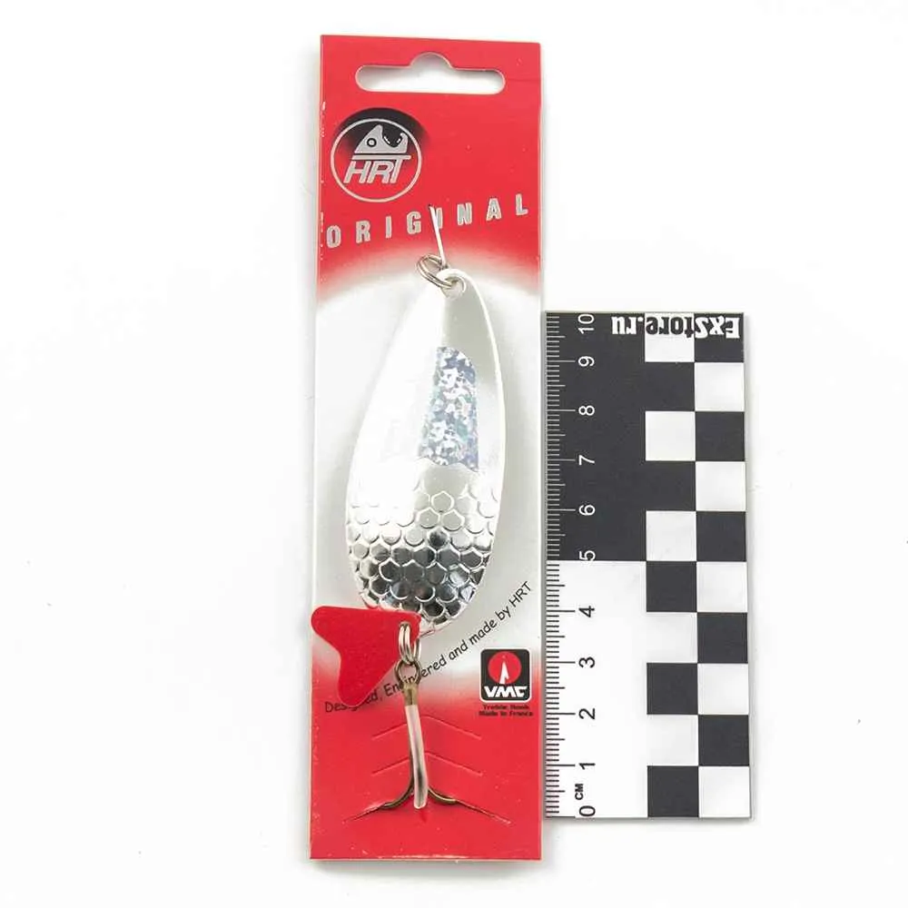 Блесна колеблющаяся HRT(Польша) Karas #7 Серебро блестки 24гр