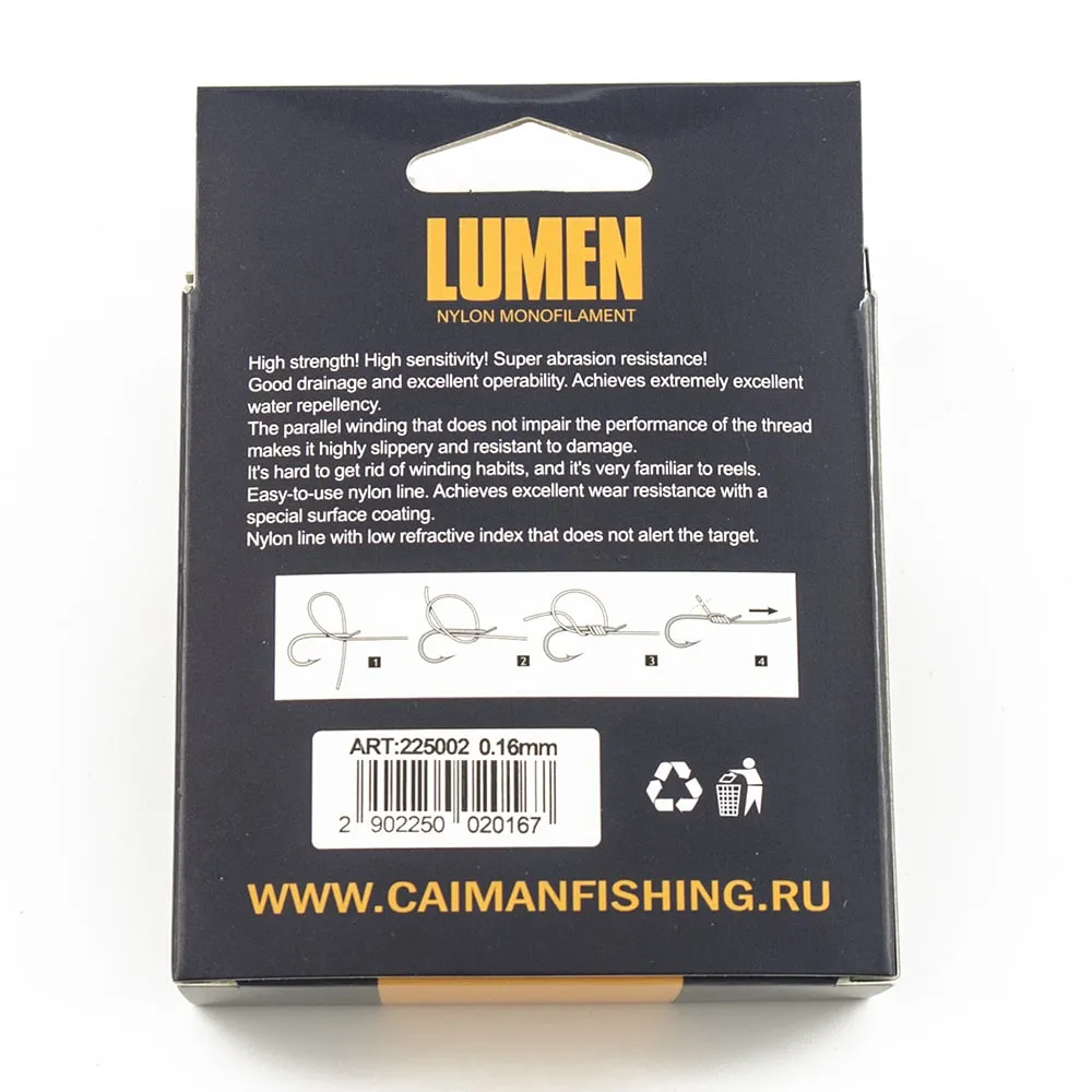 Леска Caiman Lumen 100м 0,16 мм прозрачная