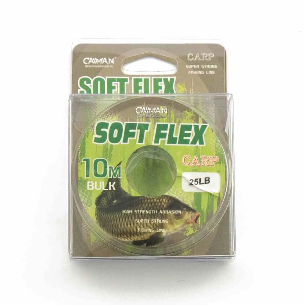 Поводочный материал без оплетки Caiman Soft Flex Dark Green 10m 20lbs 255853