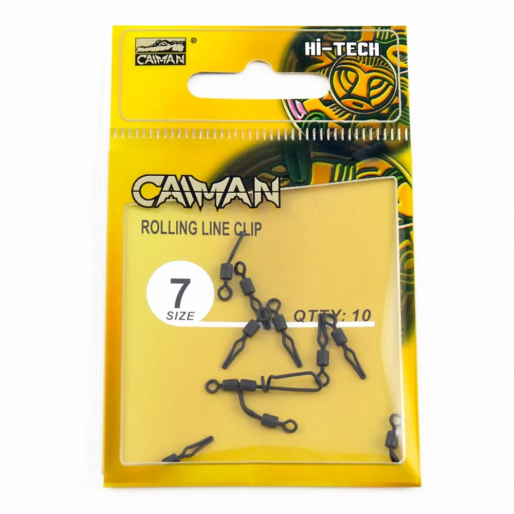 Вертлюг Caiman 216024 Black mat #7 10шт/уп 