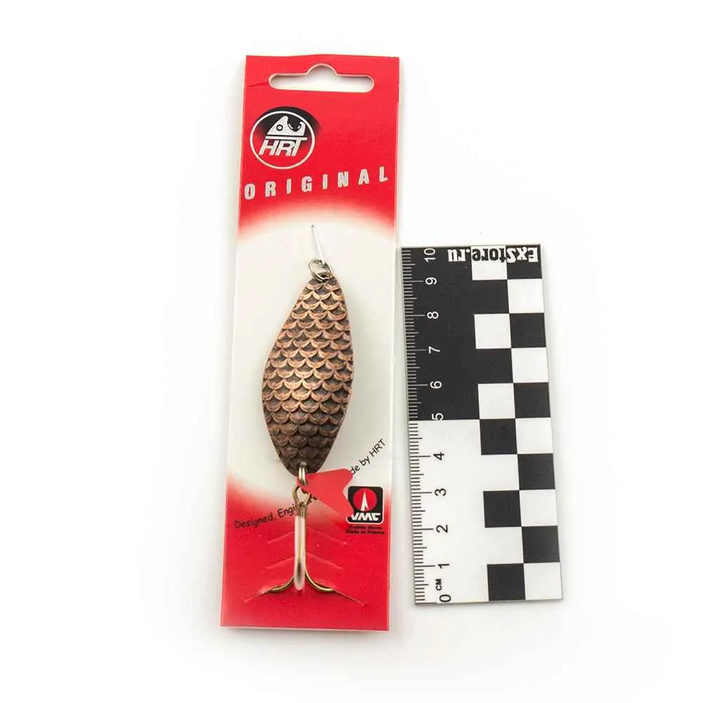 Блесна колеблющаяся HRT(Польша) Alga медь чешуя матовая 16гр