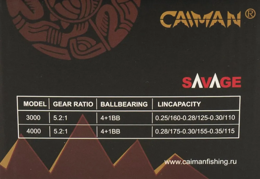 Катушка Caiman Savage 4000 (4+1ВВ)
