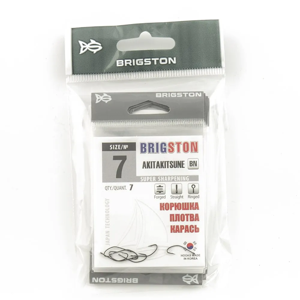 Крючок Brigston Akitakitsune BN №7 (8шт в упак)