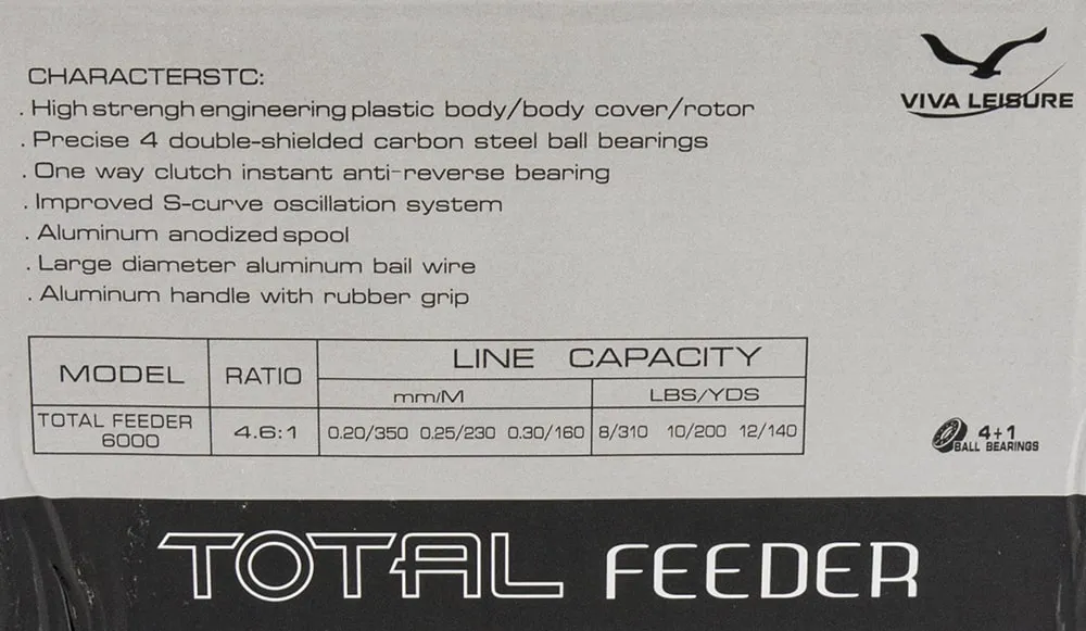 Катушка Viva Total Feeder 6000 (4+1ВВ)