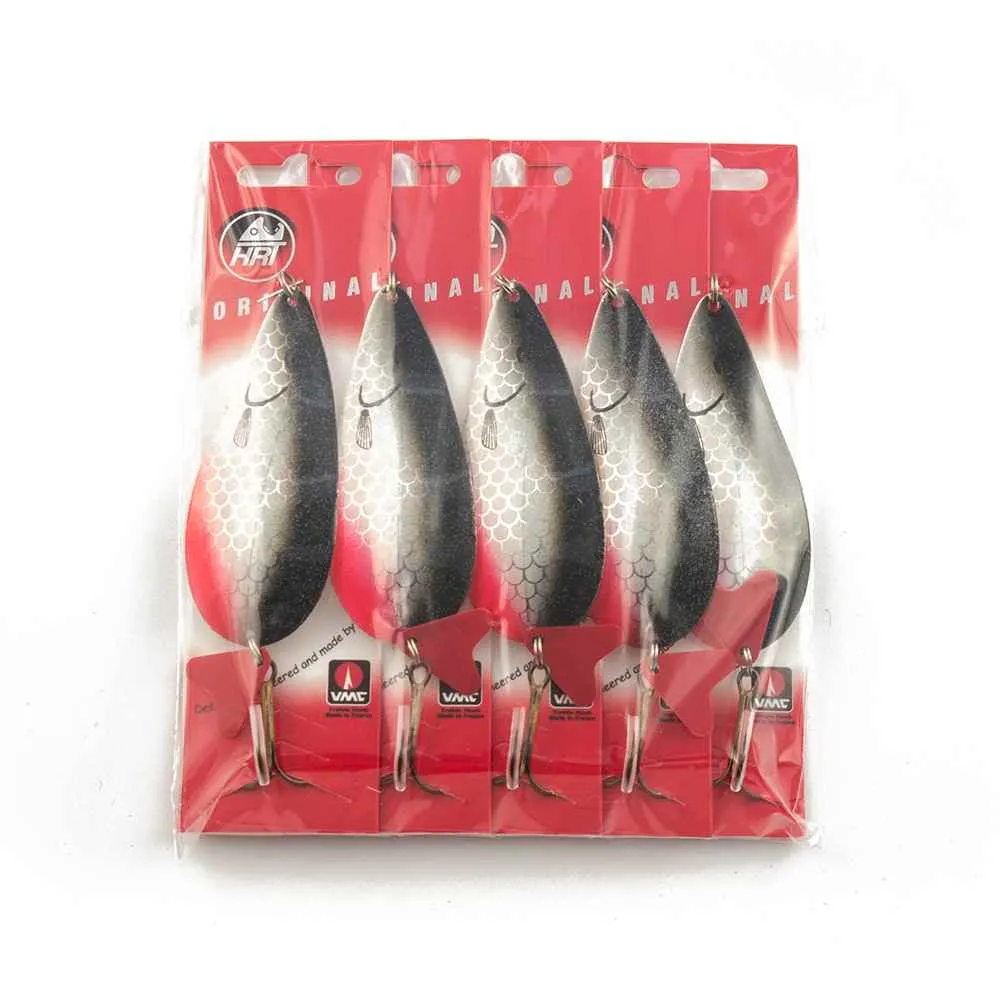 Блесна колеблющаяся HRT(Польша) Alga Черный серый розовый 38гр