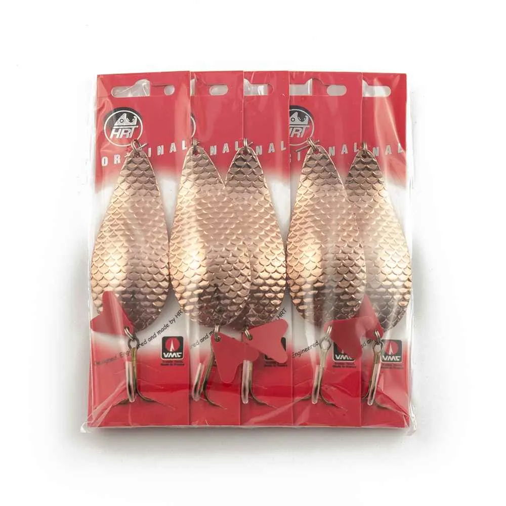 Блесна колеблющаяся HRT(Польша) Alga Медь чешуя 38гр