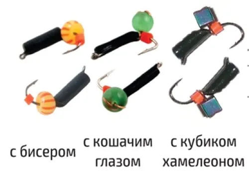 Мормышка вольфрамовая Spider Столбик с ушком 1,5 мм с кошачьим глазом