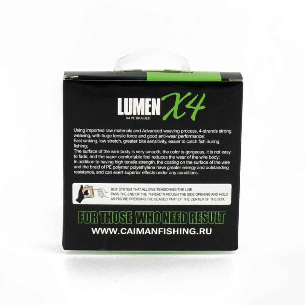 Шнур Caiman Lumen 100м 0,35мм зеленый