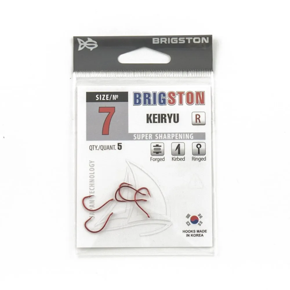 Крючок Brigston Keiryu Red № 7 ( уп. 5 шт.)