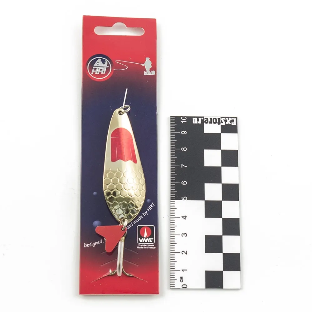 Блесна колеблющаяся HRT(Польша) Atom #3 латунь красная 20гр