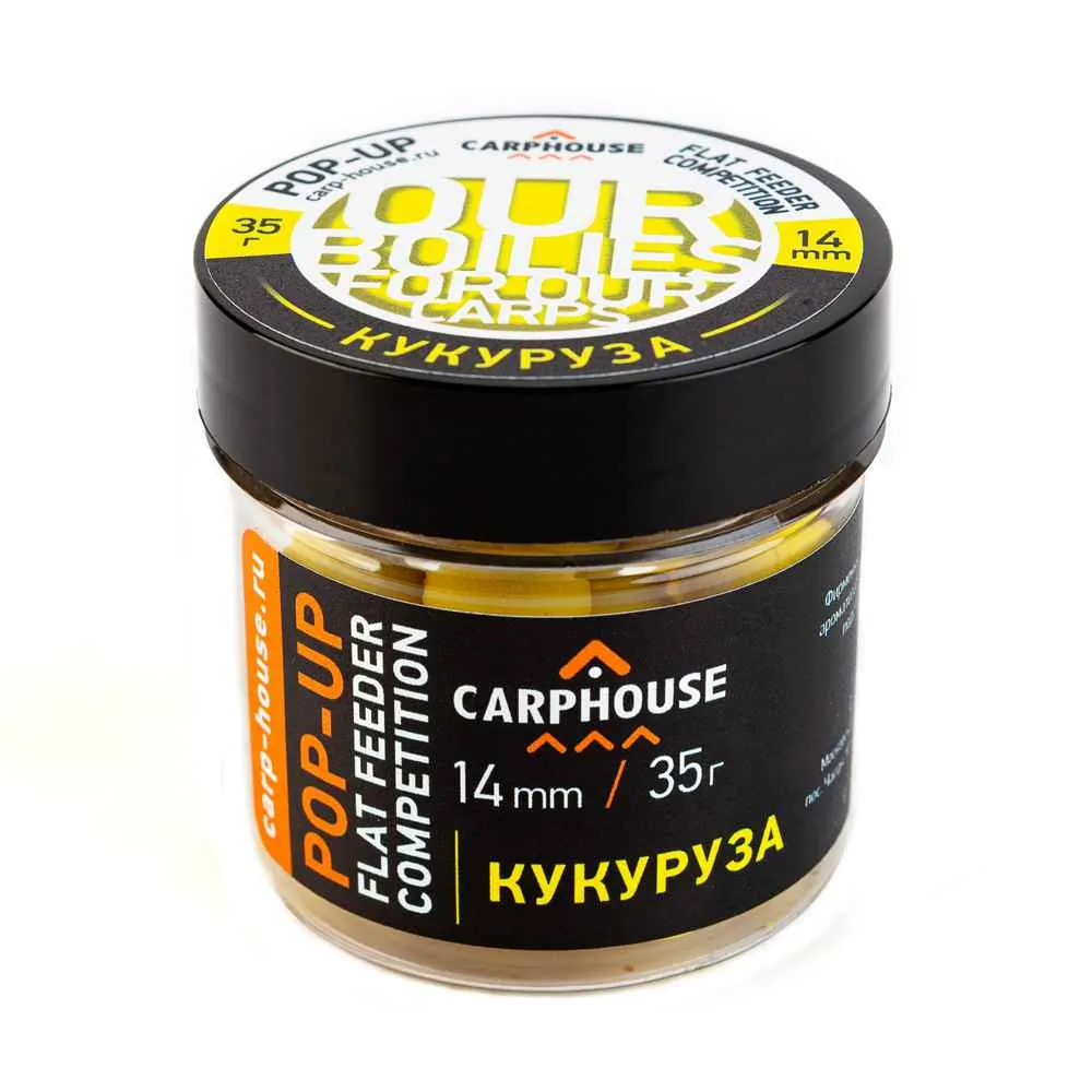 Бойлы Carp House Pop-Up 14 мм Кукуруза (банка)