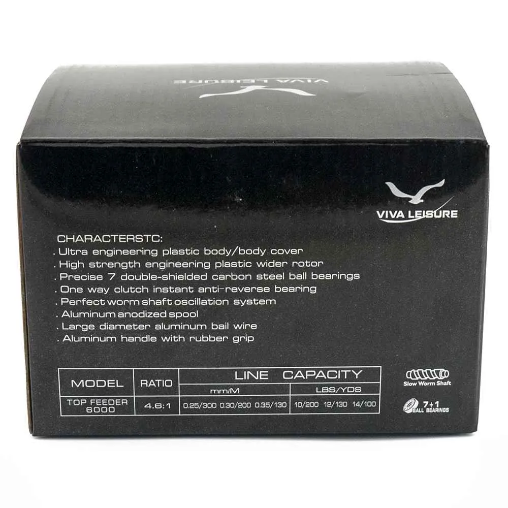 Катушка Viva Top Feeder 6000 (7+1ВВ)