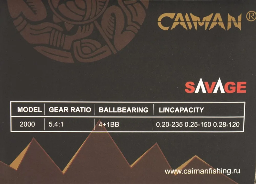 Катушка Caiman Savage 2000 (4+1ВВ)