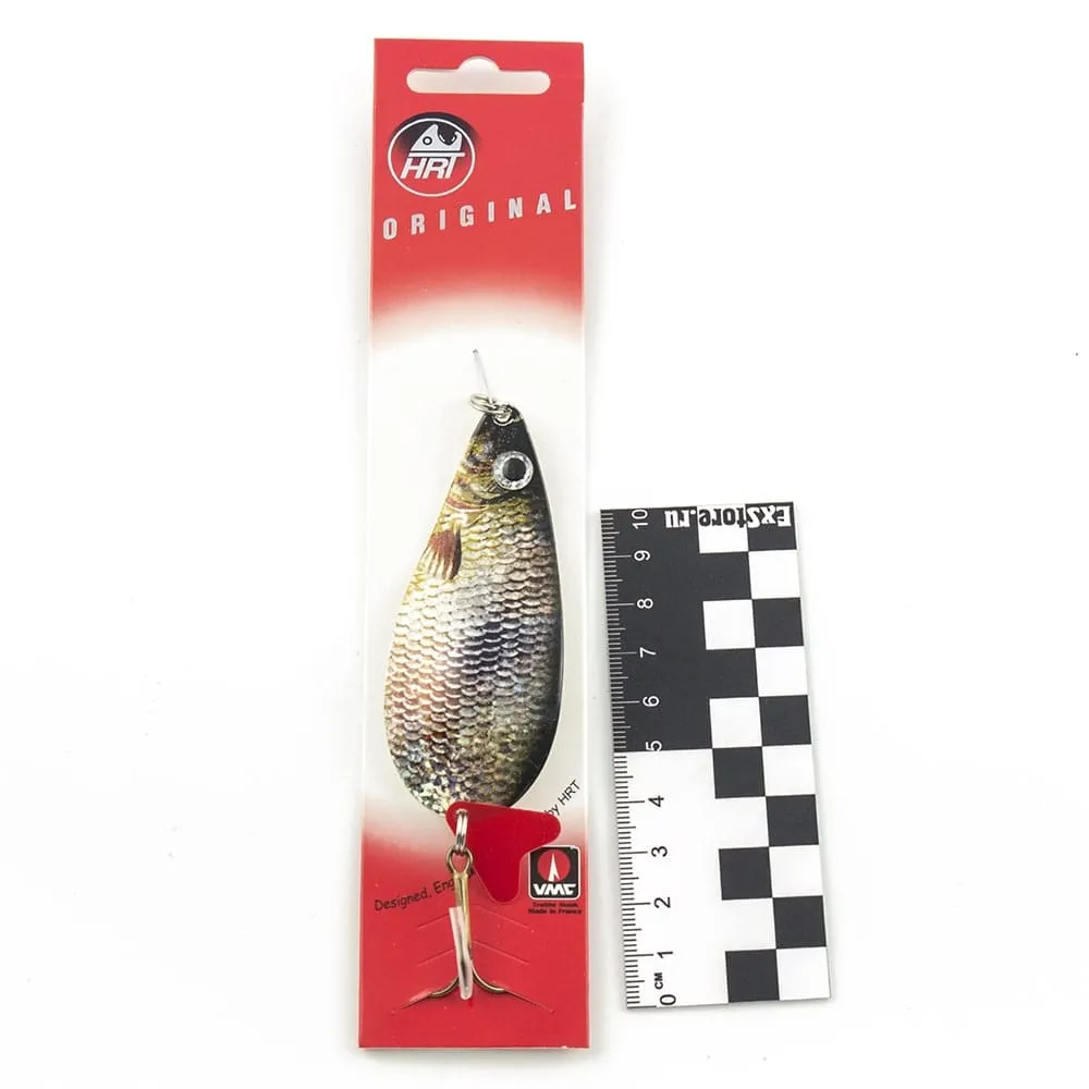 Блесна колеблющаяся HRT(Польша) Alga Натуралка серая 38гр