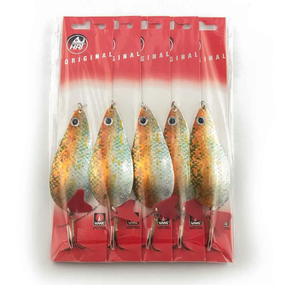 Блесна колеблющаяся HRT(Польша) Alga Натуралка оранжевый 38гр