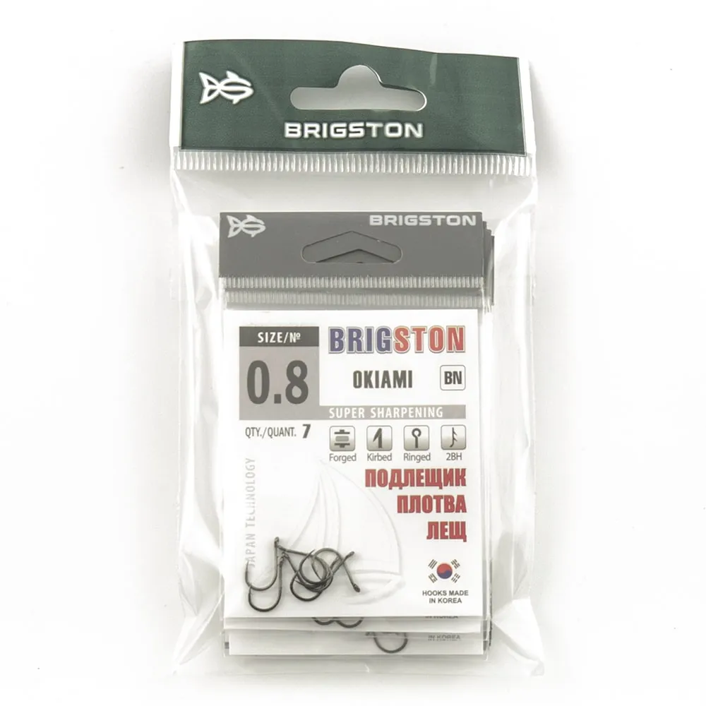Крючок Brigston Okiami № 0,8 ( уп. 7 шт.)