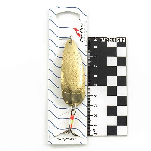 Блесна колеблющаяся Profilux Нэо 18гр цв. 05 латунь чешуя (5 шт в упак.)