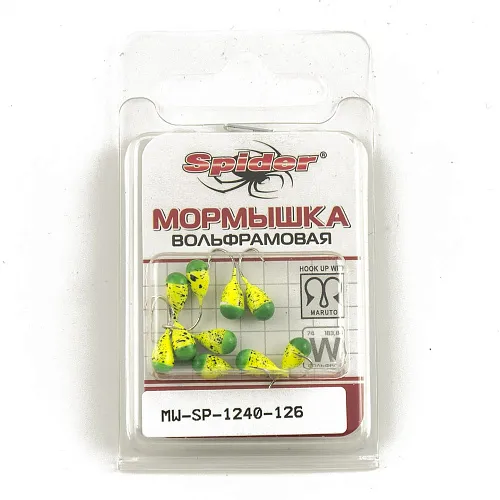 Мормышка вольфрамовая Spider капля с отверст. 4 мм 0,80 гр 126