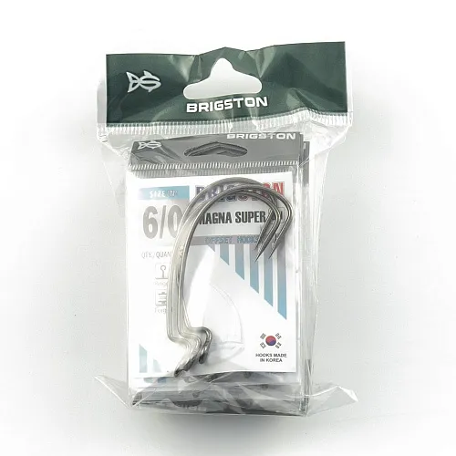 Крючок офсетный Brigston Magna Super № 6/0 ( уп. 3 шт.)