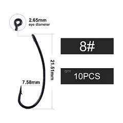 Крючок Carpking Turndown №8 ( уп. 10шт.)