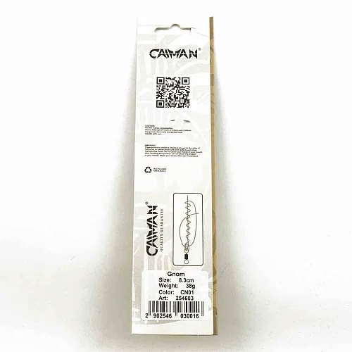 Блесна колеблющаяся Caiman Gnom 38гр 8,3см цвет CN01 (5шт в упак.)