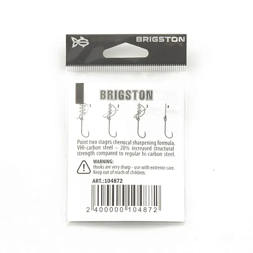 Крючок Brigston Baitholder 2BH №2/0 ( уп. 10 шт.)