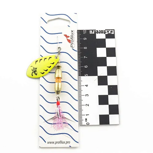 Блесна вращающаяся Profilux Таймень М 12гр цв. 213 желтый (5 шт в упак.)