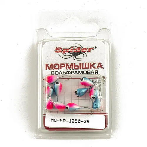 Мормышка вольфрамовая Spider капля с отверст. 5,0 мм 1,65 гр 29