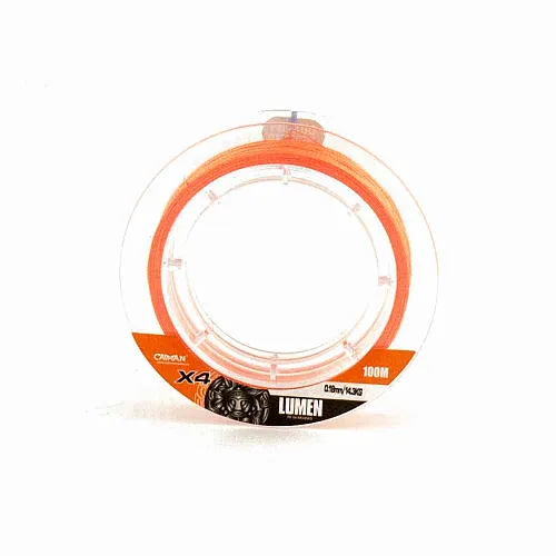 Шнур Caiman Lumen 100м 0,18мм оранжевый